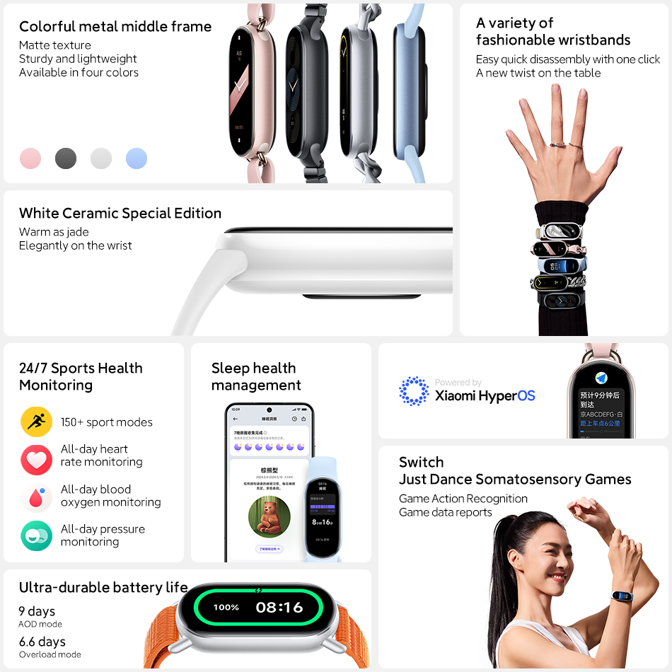 Xiaomi Mi Band 9 Braccialetto  - Health Wellness Bracelet recensione e prezzo